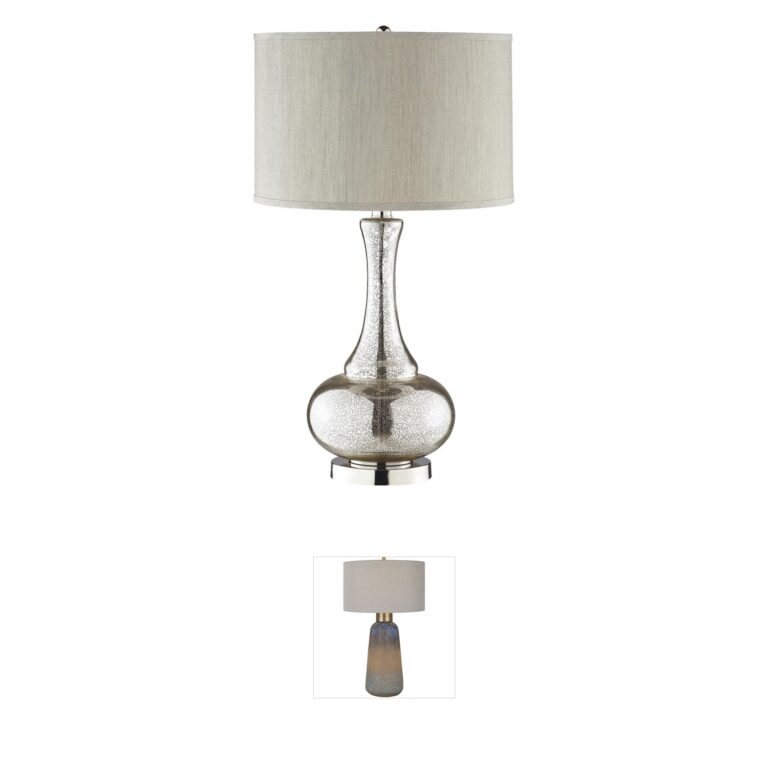 Atlas Lighting & Home Linore Antique Mercury Glass Table Lamp