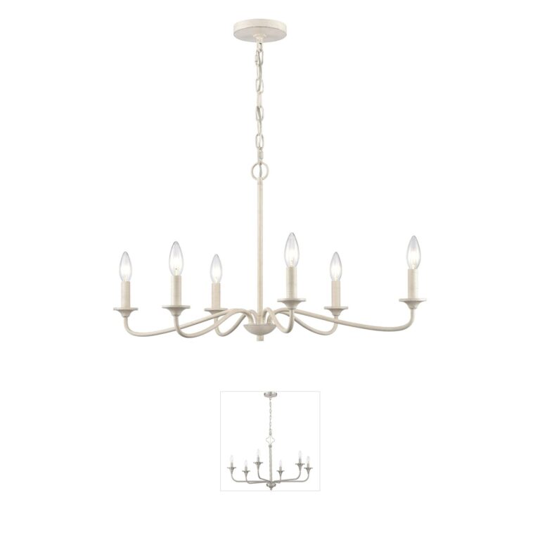 Atlas Lighting & Home Quinn 6-Light Oval Steel Chandelier