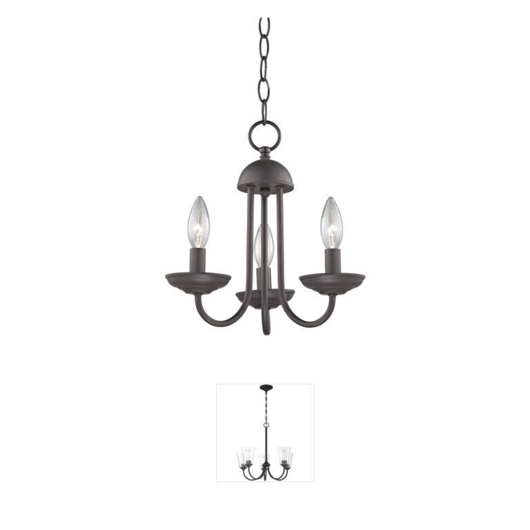 Atlas Lighting & Home Montgomery 3-Light Oil Rubbed Bronze Chandelier