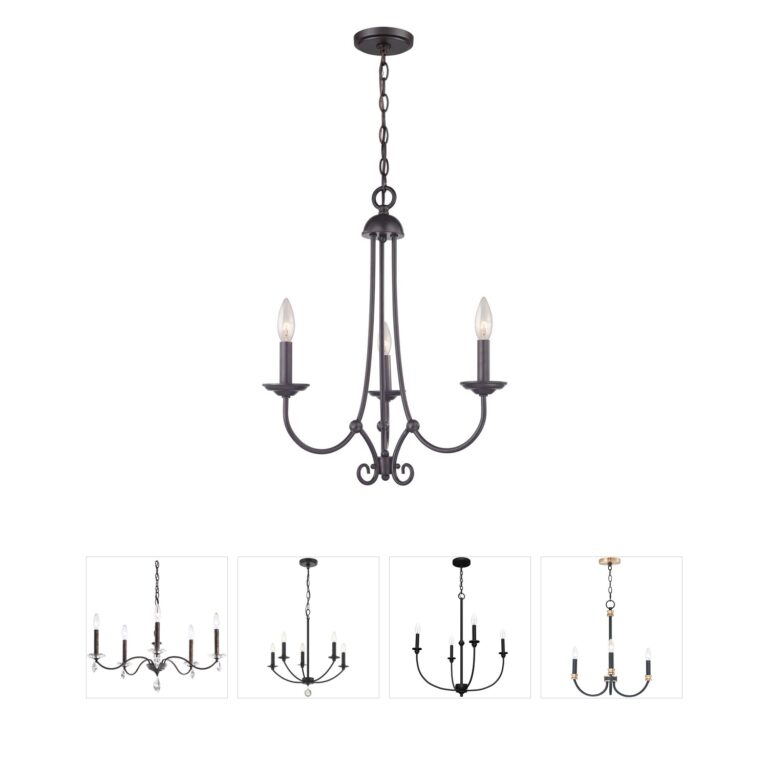 Atlas Lighting & Home Montgomery 3-Light Oil Rubbed Bronze Chandelier