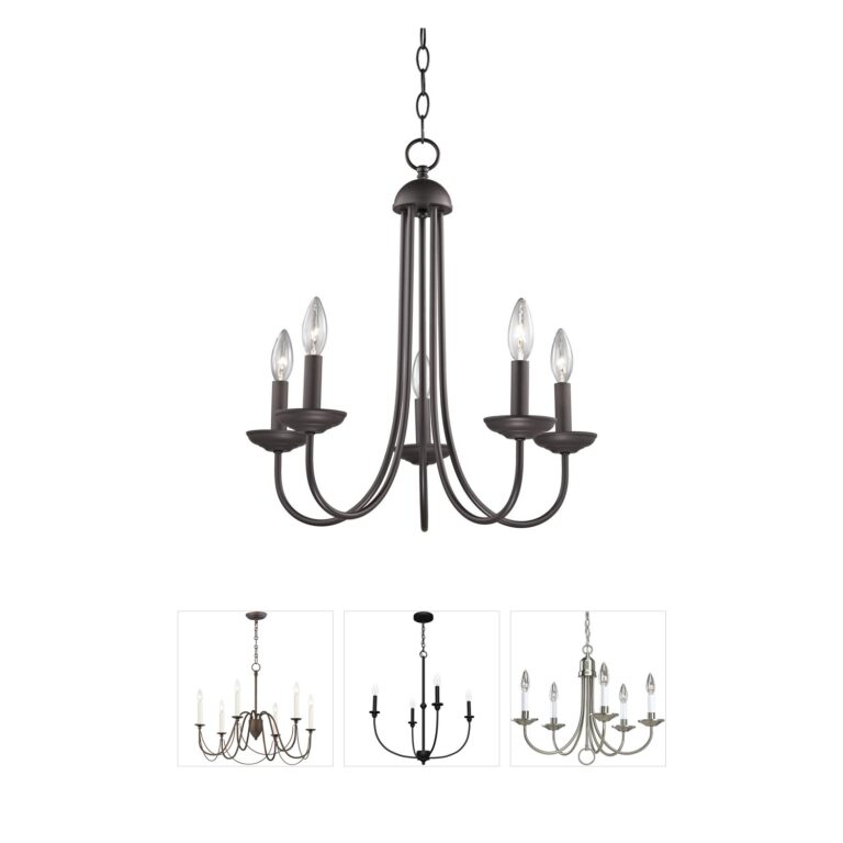 Atlas Lighting & Home Montgomery 5-Light Oil Rubbed Bronze Metal Chandelier