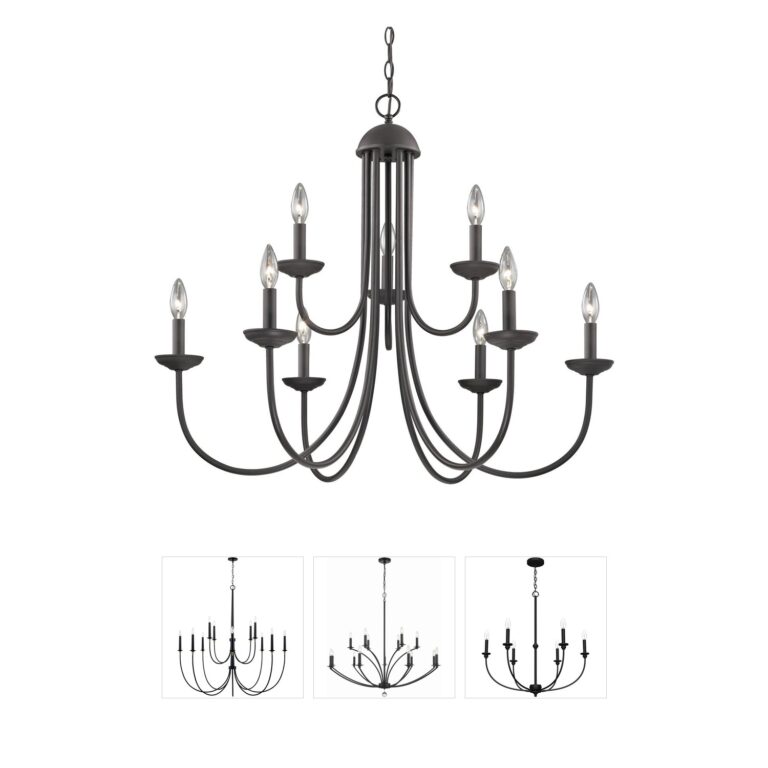 Atlas Lighting & Home Montgomery 9-Light Oil Rubbed Bronze Chandelier