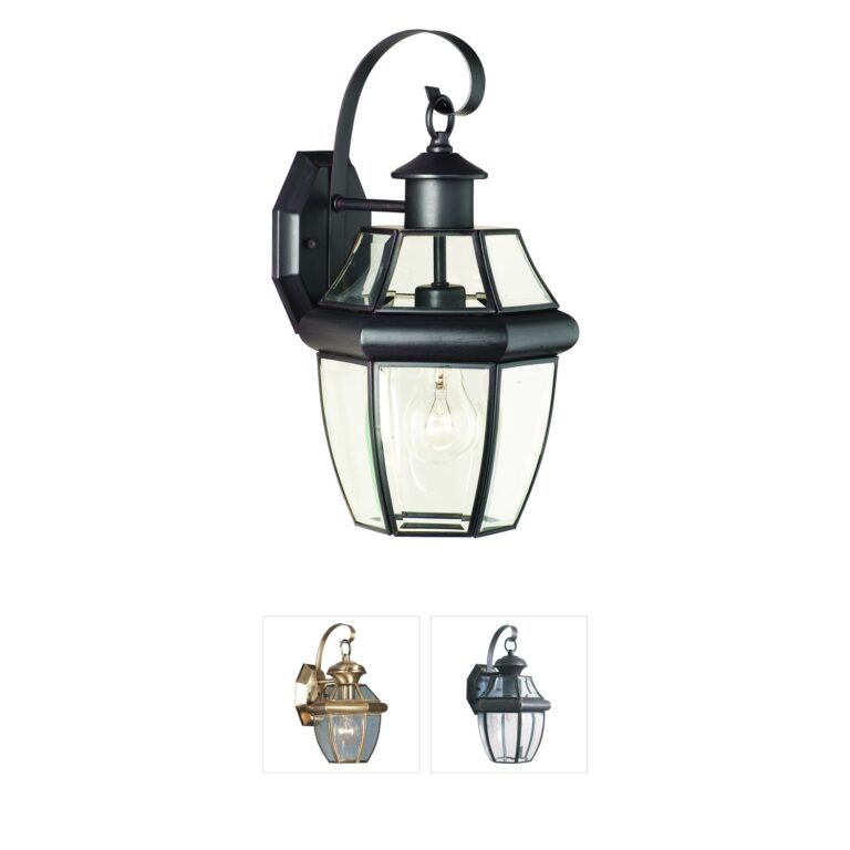 Atlas Lighting & Home Heritage Painted Bronze Outdoor Lantern with Clear Glass