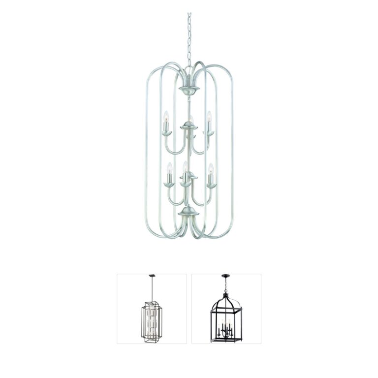 Atlas Lighting & Home Bella 6-Light Brushed Nickel Chandelier
