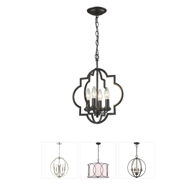 Atlas Lighting & Home Chandette 4-Light Oil Rubbed Bronze Chandelier