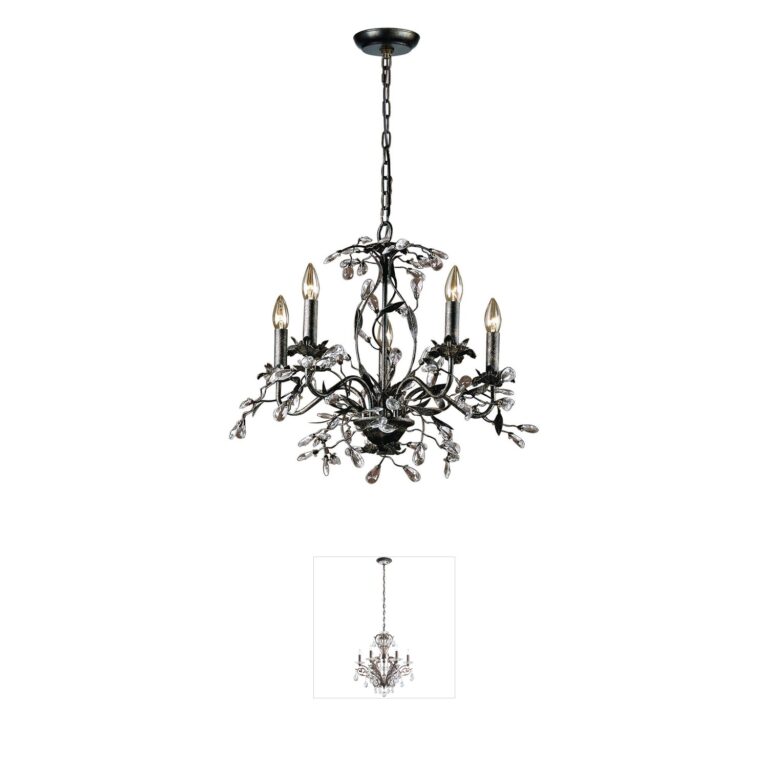 Atlas Lighting & Home Circeo Steel & K9 Chandelier
