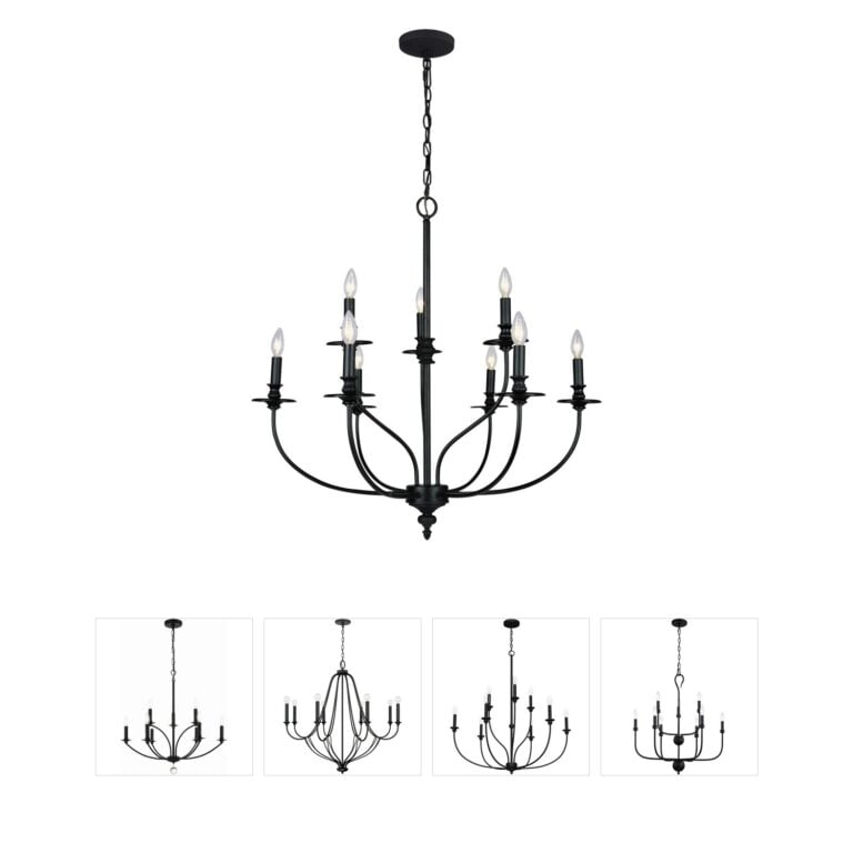 Atlas Lighting & Home Hartford 9-Light Oil Rubbed Bronze Chandelier