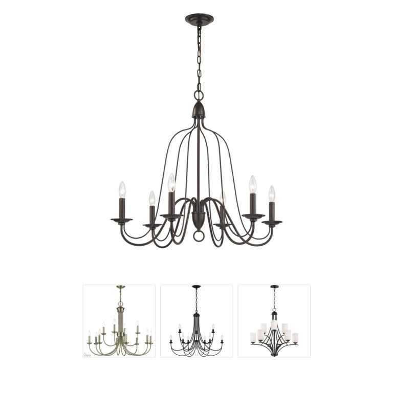 Atlas Lighting & Home Monroe 6-Light Steel Chandelier