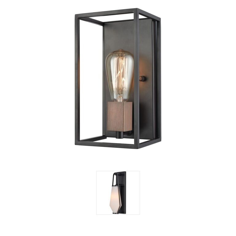 Atlas Lighting & Home Rigby Oil Rubbed Bronze Steel Wall Sconce
