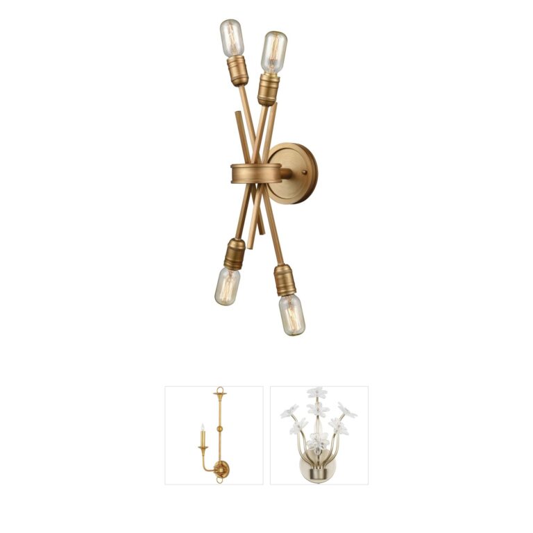 Atlas Lighting & Home Xenia 4-Light Matte Gold Wall Sconce