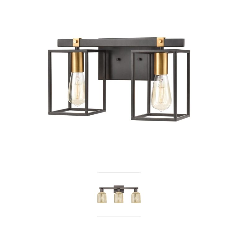 Atlas Lighting & Home Cloe 16" Steel 2-Light Vanity Sconce