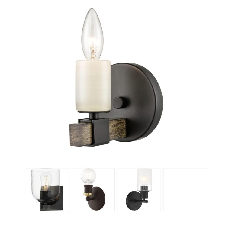 Atlas Lighting & Home Stone Manor Aspen Stone 1-Light Sconce