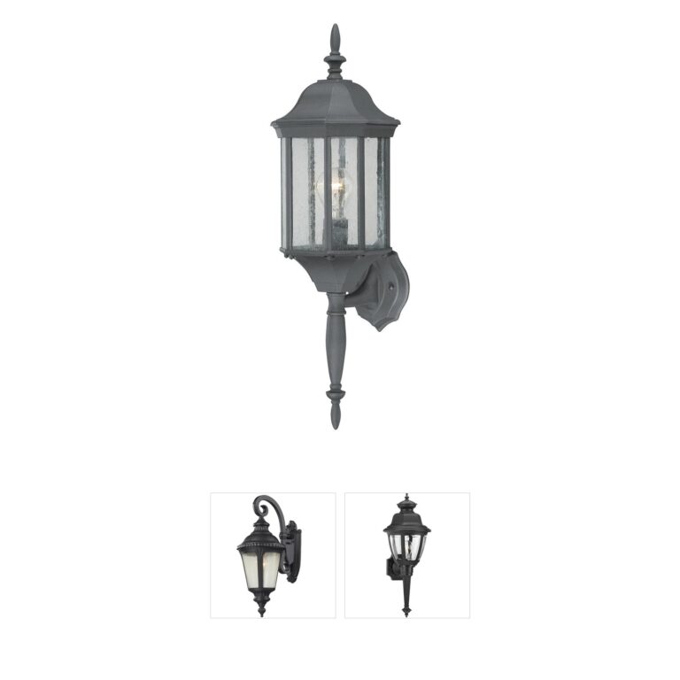 Atlas Lighting & Home Hawthorne Black Metal Outdoor Lantern Sconce