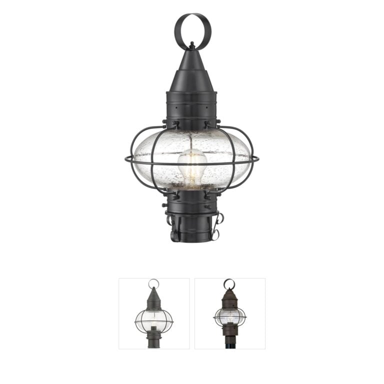 Atlas Lighting & Home Classic Onion Brass Outdoor Post Light