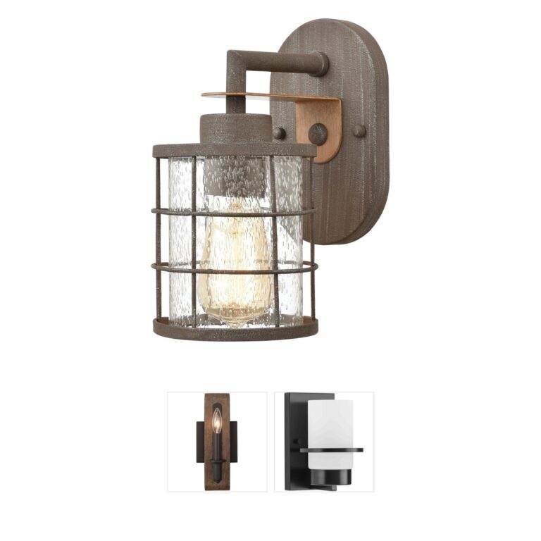 Atlas Lighting & Home Gilbert Seeded Glass Vanity Sconce