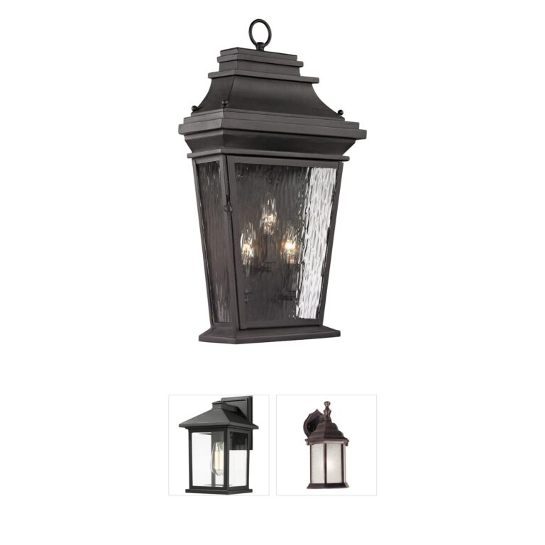 Atlas Lighting & Home Forged Provincial Charcoal Outdoor Wall Sconce
