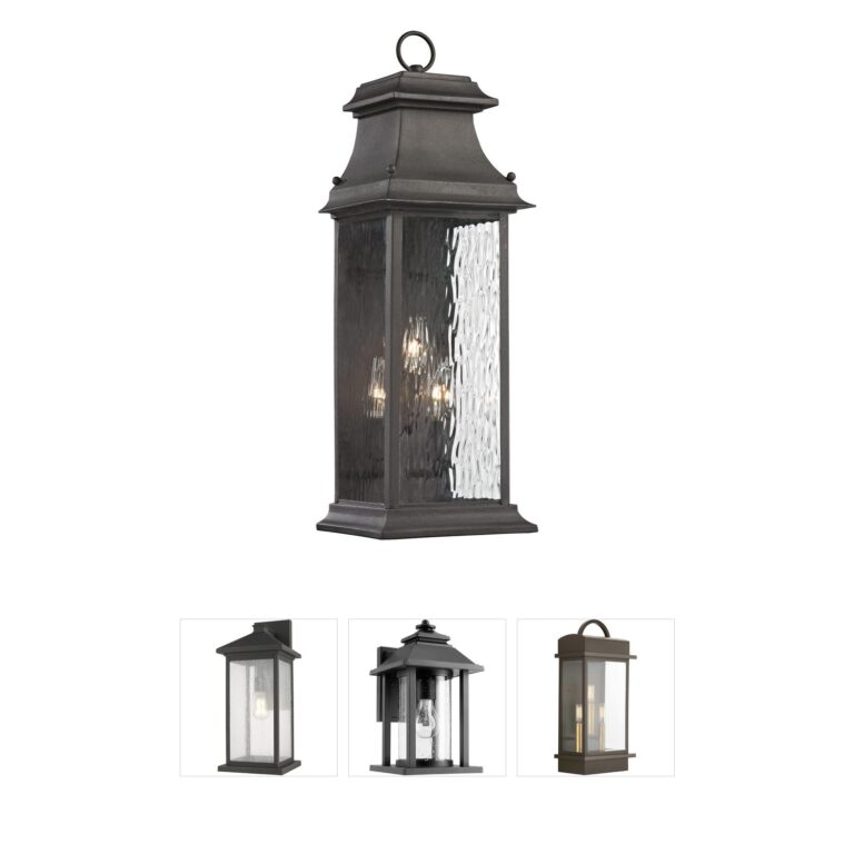 Atlas Lighting & Home Forged Provincial Charcoal Outdoor Wall Sconce