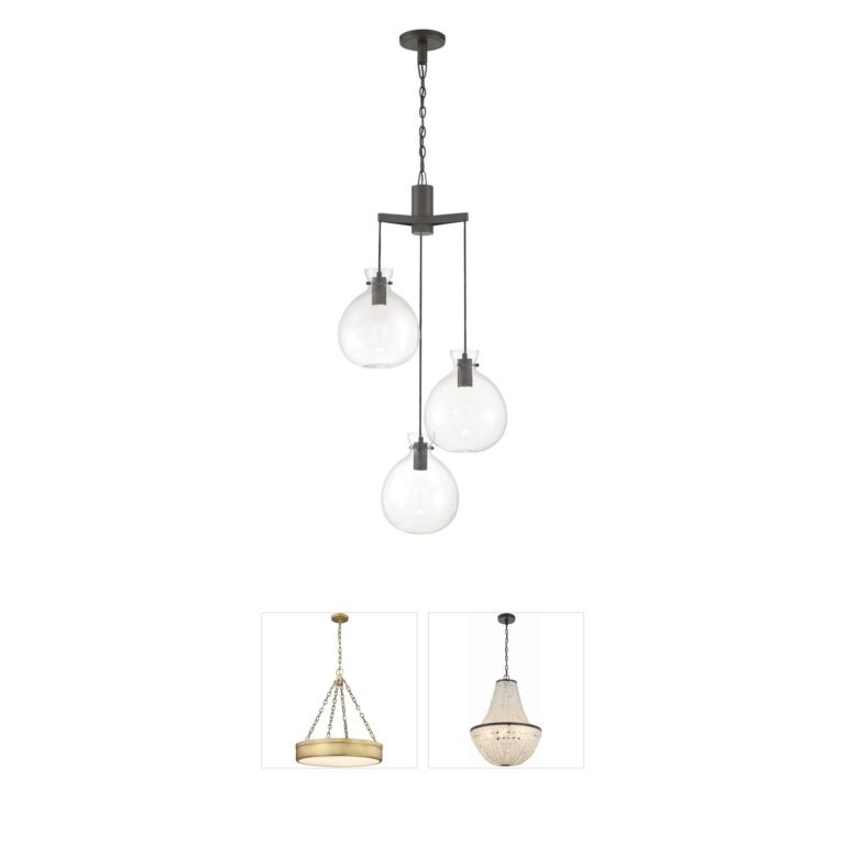 Atlas Lighting & Home Selina 22-Inch Oil Rubbed Bronze LED Chandelier