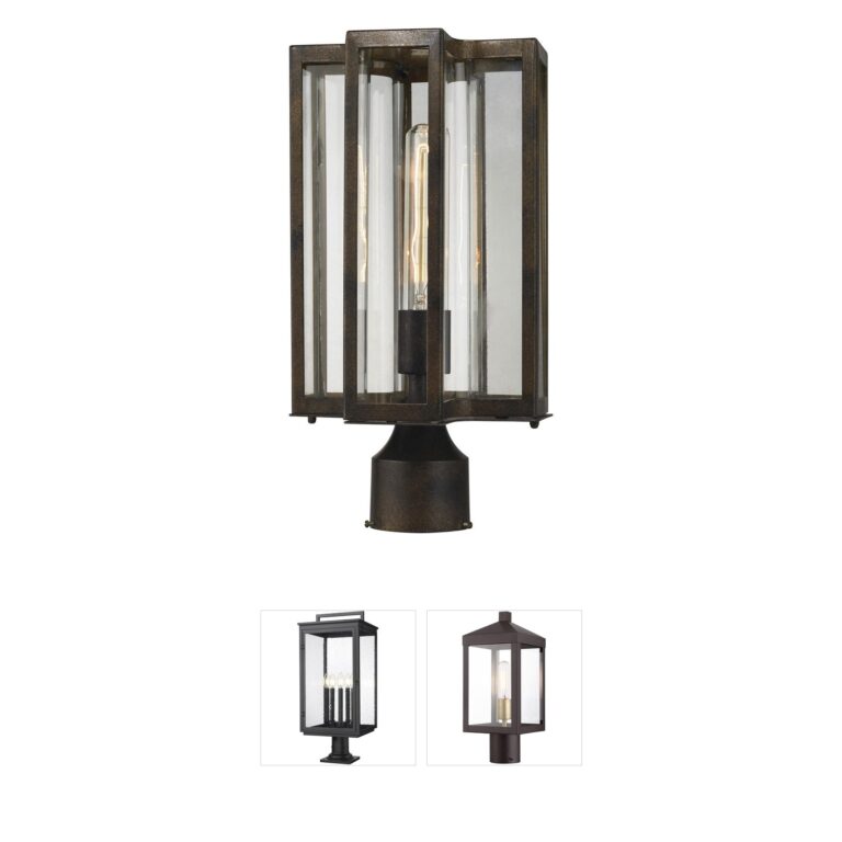 Atlas Lighting & Home Bianca Hazelnut Bronze 15-Inch Outdoor Post Light