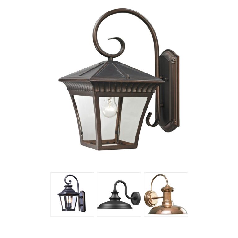 Atlas Lighting & Home Ridgewood Hazelnut Bronze Metal Outdoor Wall Sconce