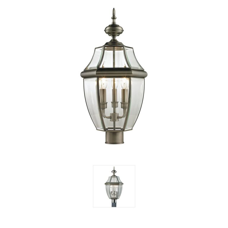 Atlas Lighting & Home Ashford Outdoor Post Light with Clear Glass