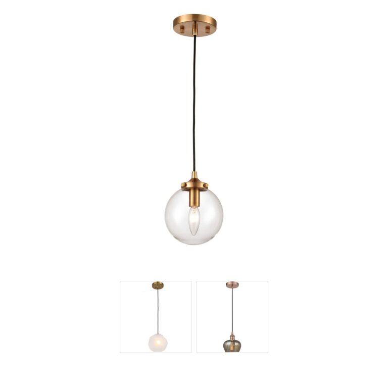 Atlas Lighting & Home Boudreaux Clear Glass Mini Pendant
