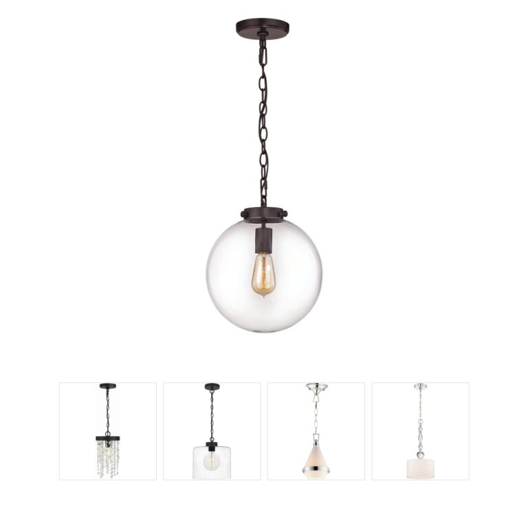 Atlas Lighting & Home Gramercy Clear Glass Mini Pendant