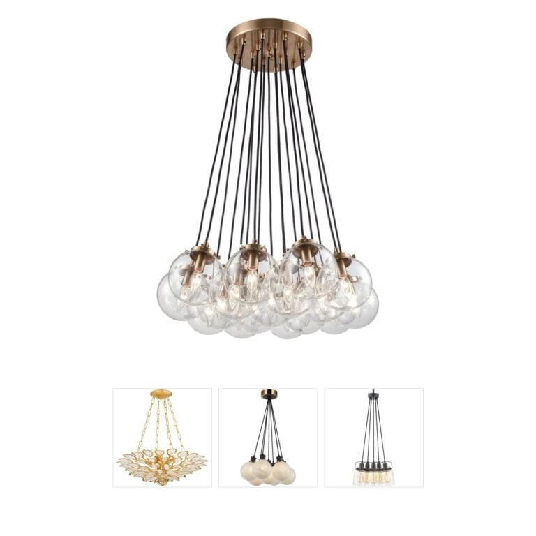 Atlas Lighting & Home Boudreaux 17-Light Clear Glass Chandelier