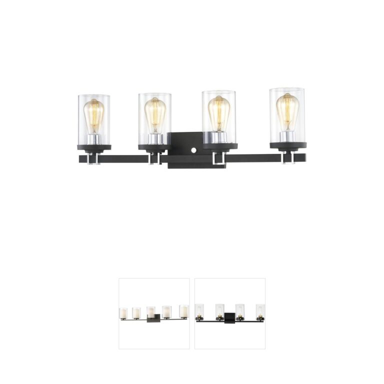 Atlas Lighting & Home Holdfast 28" 4-Light Steel Vanity Light