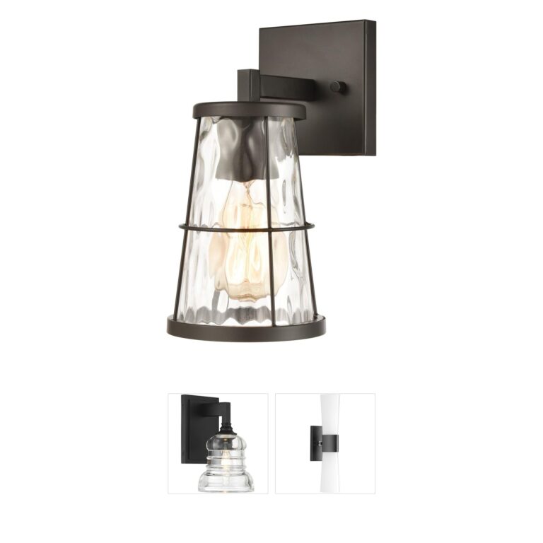 Atlas Lighting & Home Kendrix Oil Rubbed Bronze Water Glass 1-Light Sconce