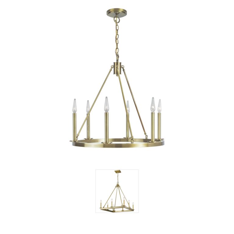 Atlas Lighting & Home Martin Solid Brass Bronze Chandelier