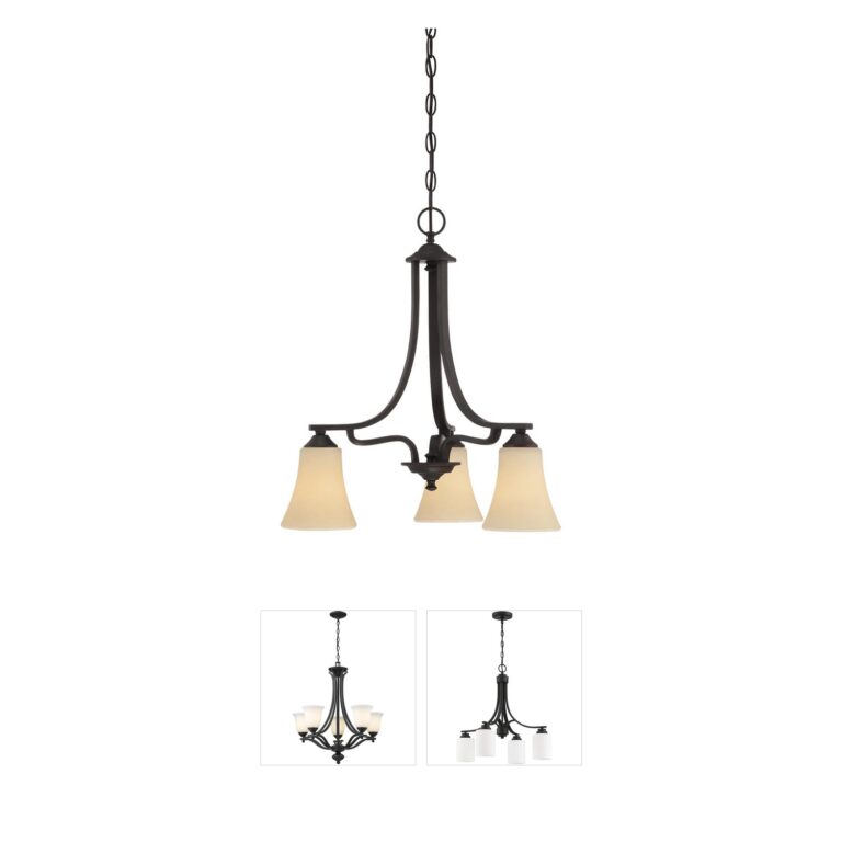 Atlas Lighting & Home Treme Espresso Metal 3-Light Chandelier