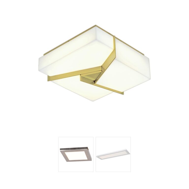 Atlas Lighting & Home Candeau Satin Brass LED Flush Mount