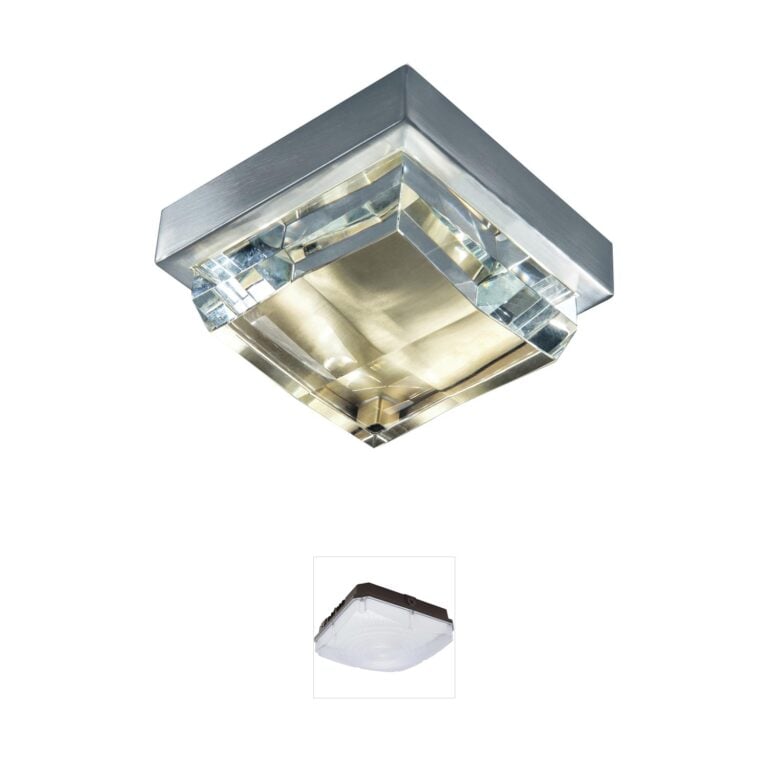 Atlas Lighting & Home Crystal Square LED Flush Mount