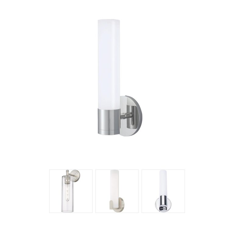 Atlas Lighting & Home Abbott Integrated LED Wall Sconce with Opal Glass Diffuser