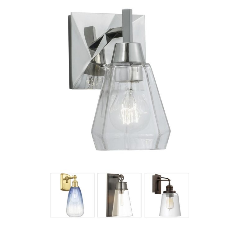 Atlas Lighting & Home Arctic Polished Nickel Bell Wall Sconce