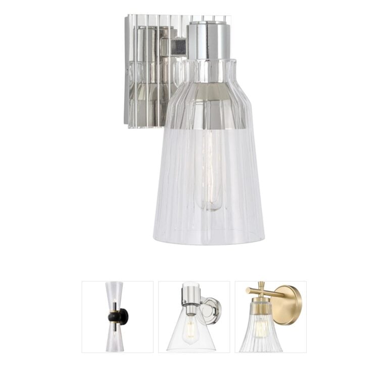 Atlas Lighting & Home Carnival Polished Nickel Wall Sconce