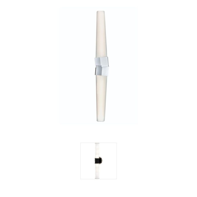 Atlas Lighting & Home Ciro 32-Inch Chrome Integrated LED Sconce