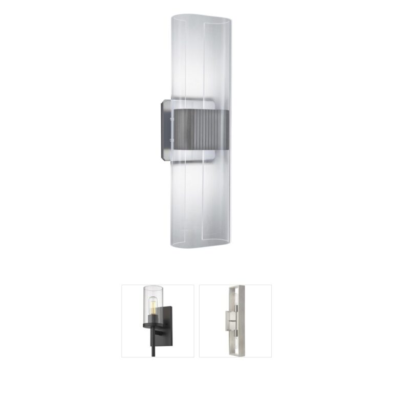Atlas Lighting & Home Gem Brushed Nickel 17-Inch LED Sconce