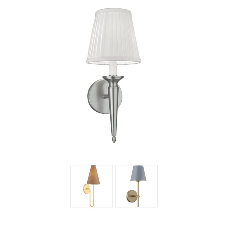 Atlas Lighting & Home Georgetown Brushed Nickel Wall Sconce