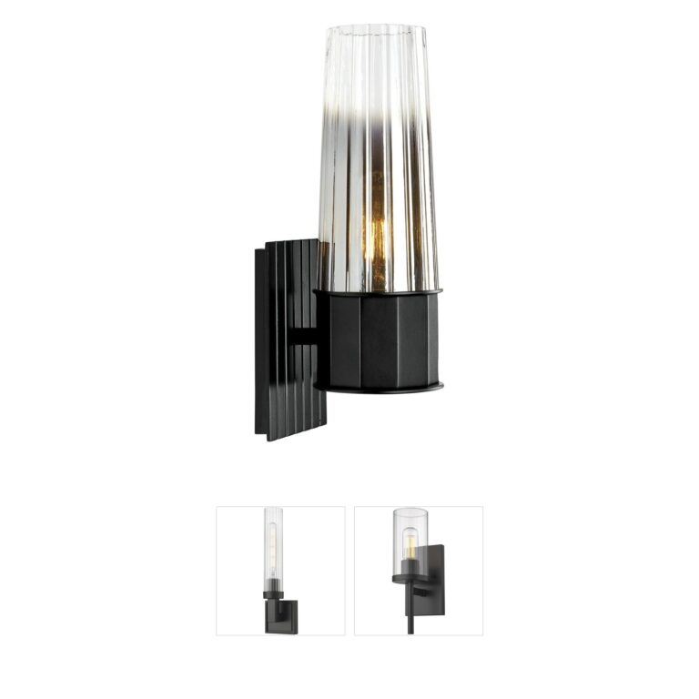 Atlas Lighting & Home Icycle Silver Ombre Glass Wall Sconce
