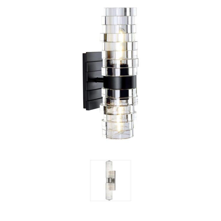 Atlas Lighting & Home Murano Solid Brass 2-Light Wall Sconce