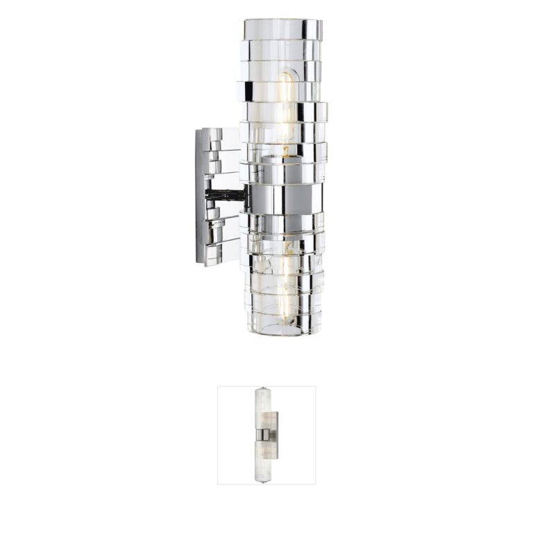Atlas Lighting & Home Murano 2-Light Solid Brass Wall Sconce