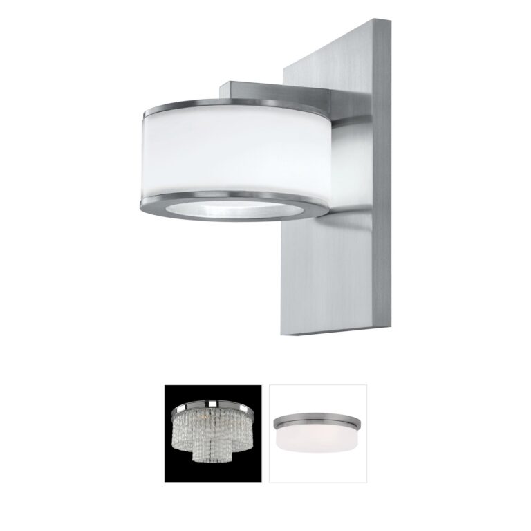 Atlas Lighting & Home Timbale Brushed Aluminum Integrated LED Wall Sconce