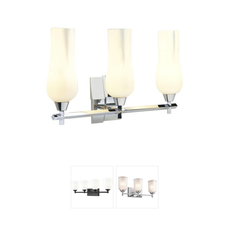 Atlas Lighting & Home Fleur 3-Light Brass Vanity Light