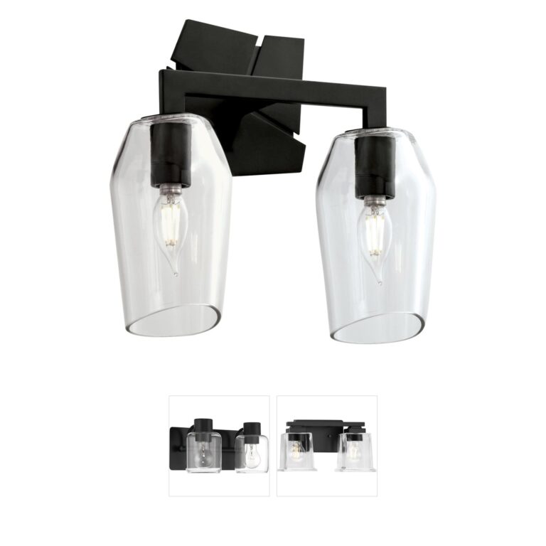 Atlas Lighting & Home Gaia Steel 2-Light Vanity Light