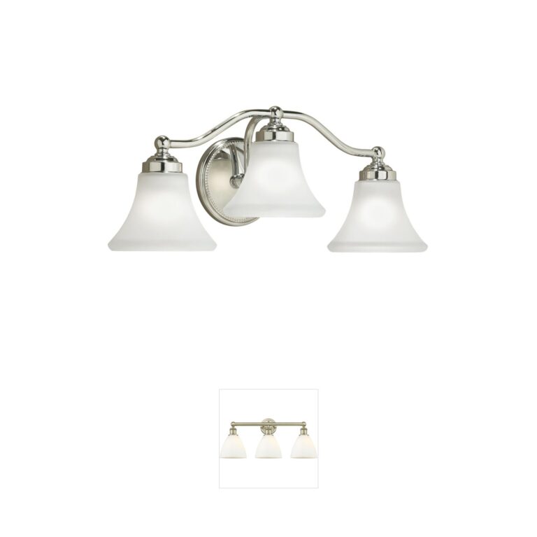Atlas Lighting & Home Soleil 22.25" 3-Light Chrome Vanity Light