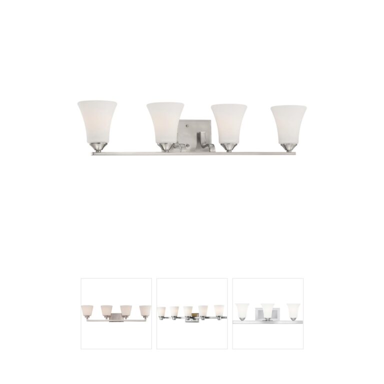 Atlas Lighting & Home Treme 32-Inch 4-Light Brushed Nickel Vanity Light