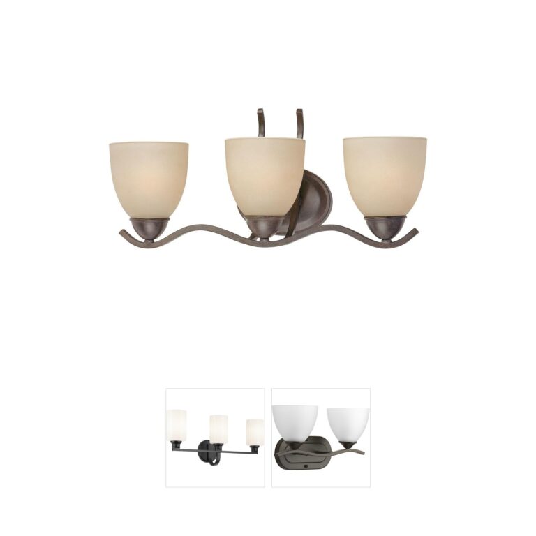 Atlas Lighting & Home Triton 3-Light Sable Bronze Vanity Light