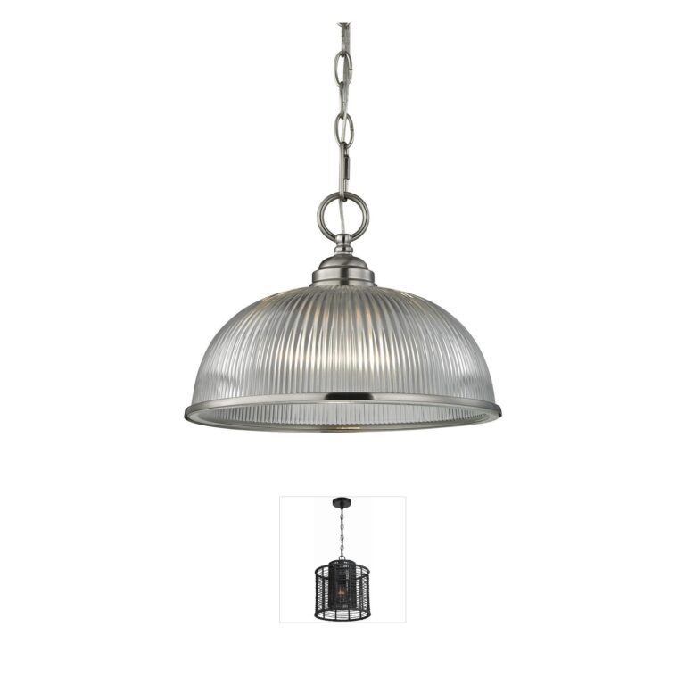 Atlas Lighting & Home Liberty Park Ribbed Glass Mini Pendant